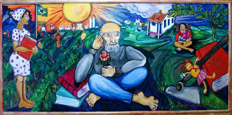 Painel Paulo Freire. CEFORTEPE - Centro de Formação, Tecnologia e Pesquisa Educacional Prof. "Milton de Almeida Santos", SME-Campinas.